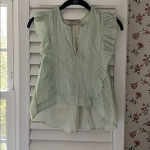Mint green size small gauzy St. Roche blouse